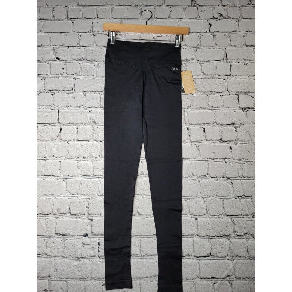 Nux Invoke Yoga & Pilates Vitalia Black Leggings NWT Moderate Compression Size S